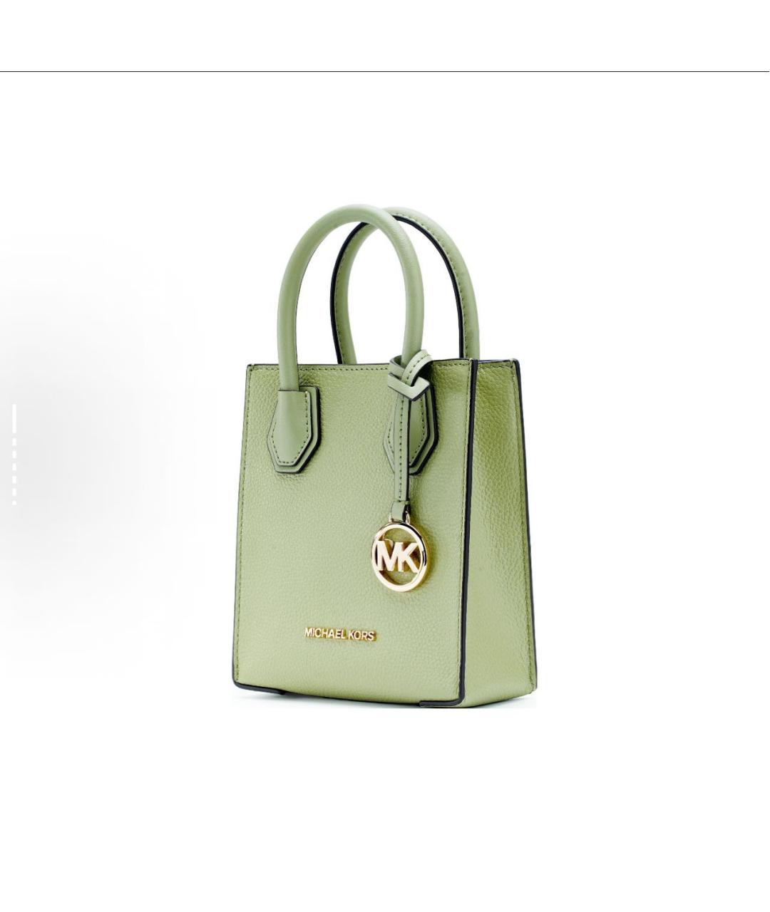 MICHAEL KORS Зеленая сумка с короткими ручками из искусственной кожи, фото 3