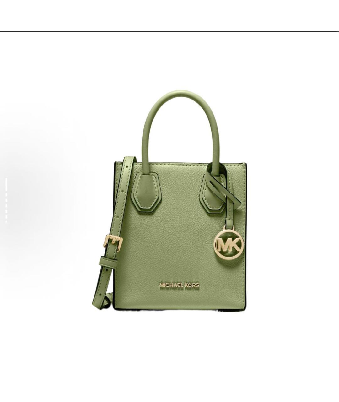 MICHAEL KORS Зеленая сумка с короткими ручками из искусственной кожи, фото 2