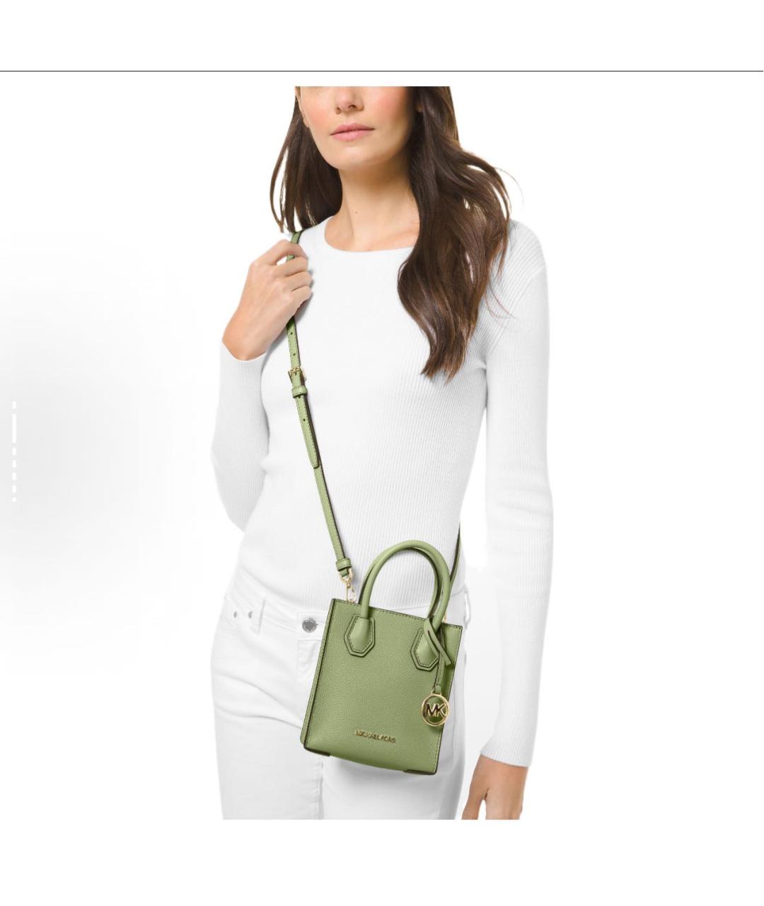 MICHAEL KORS Зеленая сумка с короткими ручками из искусственной кожи, фото 8