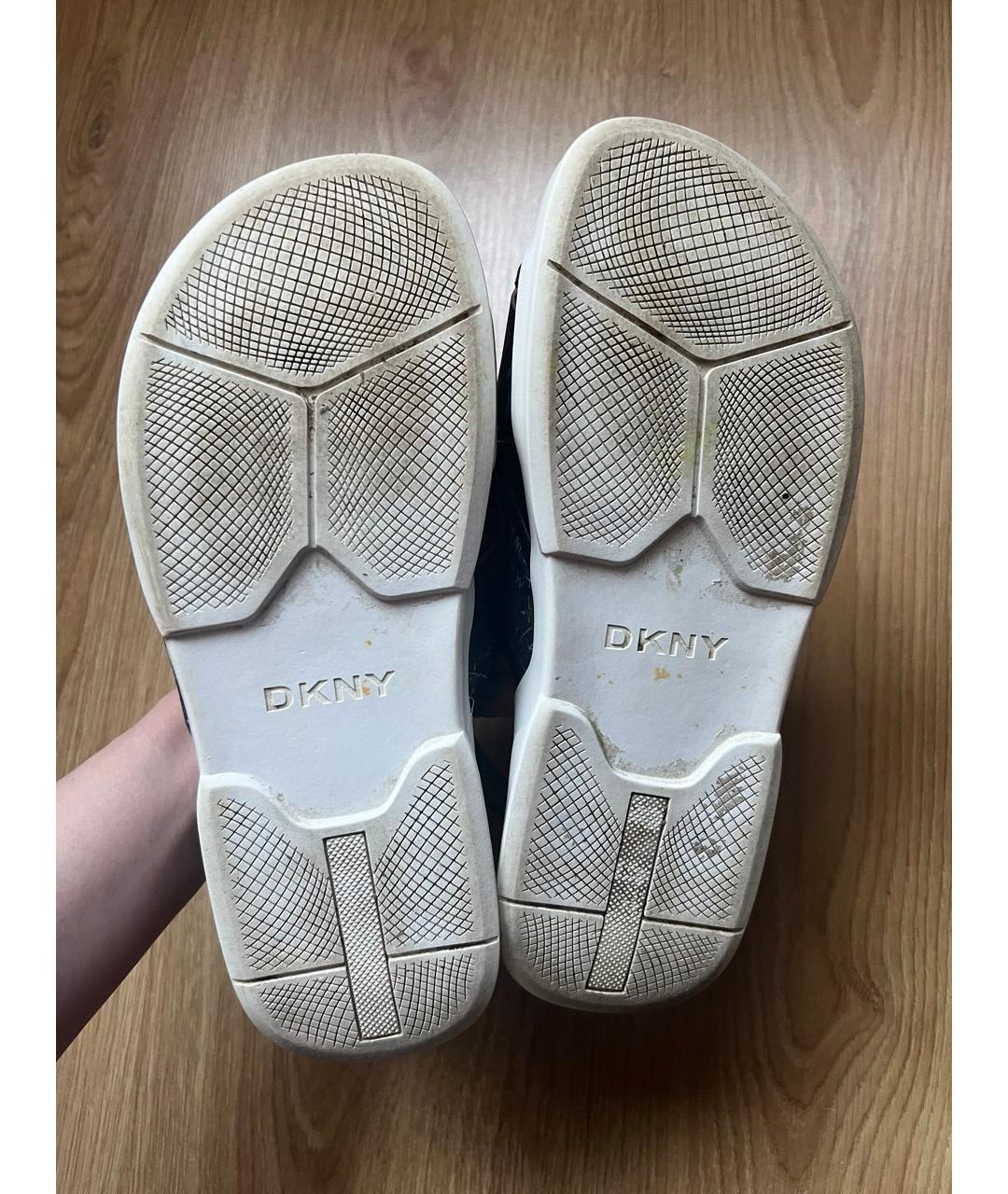 DKNY Черные сандалии из искусственной кожи, фото 3