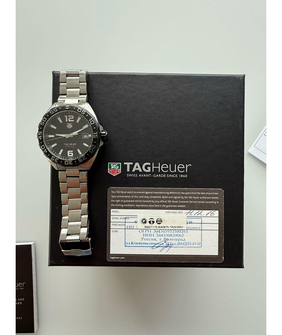 TAG HEUER Серебряные стальные часы, фото 5