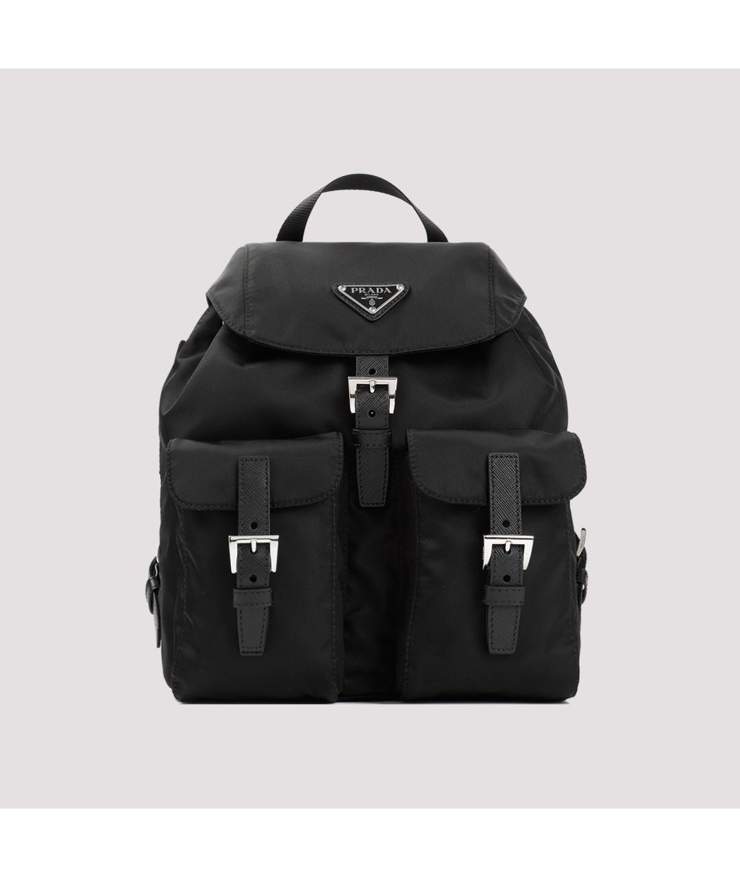PRADA Черный синтетический рюкзак, фото 3