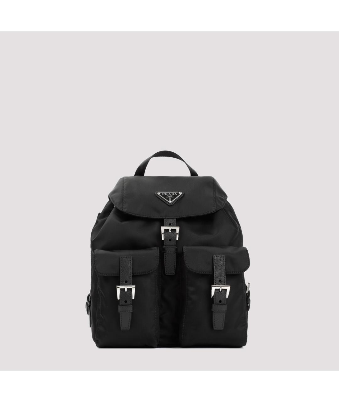 PRADA Черный синтетический рюкзак, фото 2