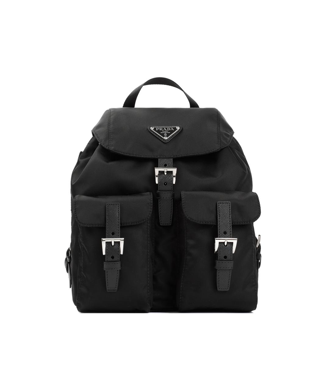 PRADA Черный синтетический рюкзак, фото 1
