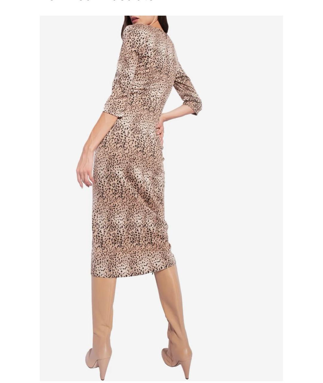 PINKO Бежевое повседневное платье, фото 4