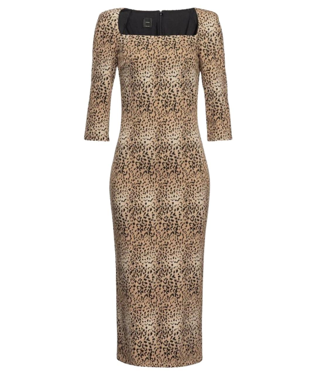 PINKO Бежевое повседневное платье, фото 1