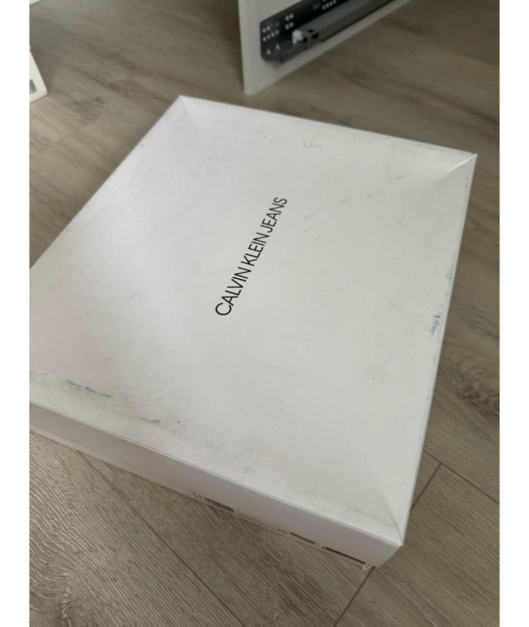CALVIN KLEIN Черные кожаные ботинки, фото 6