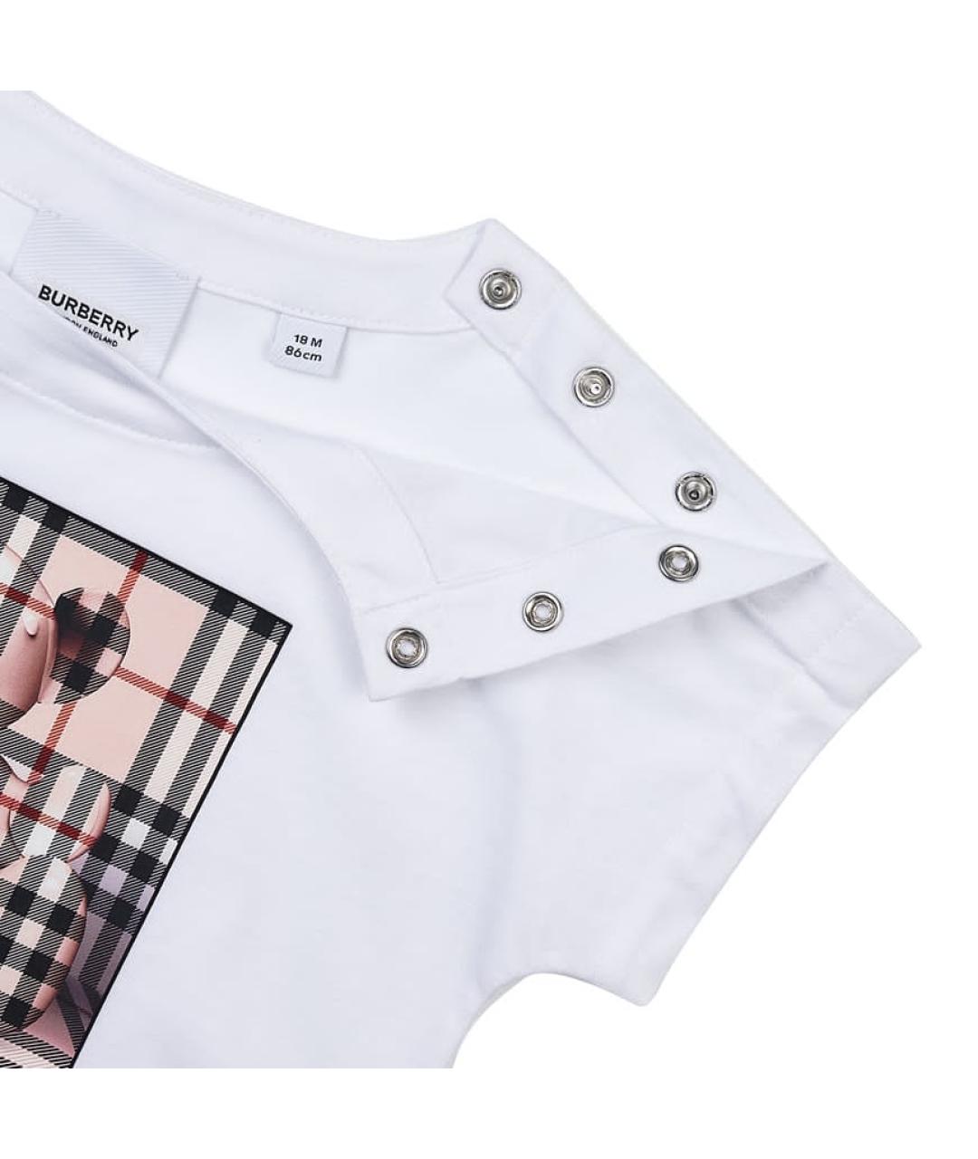 BURBERRY Белый боди/ползунок, фото 2