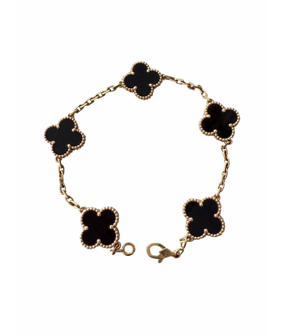 VAN CLEEF & ARPELS Черный браслет из желтого золота, фото 2