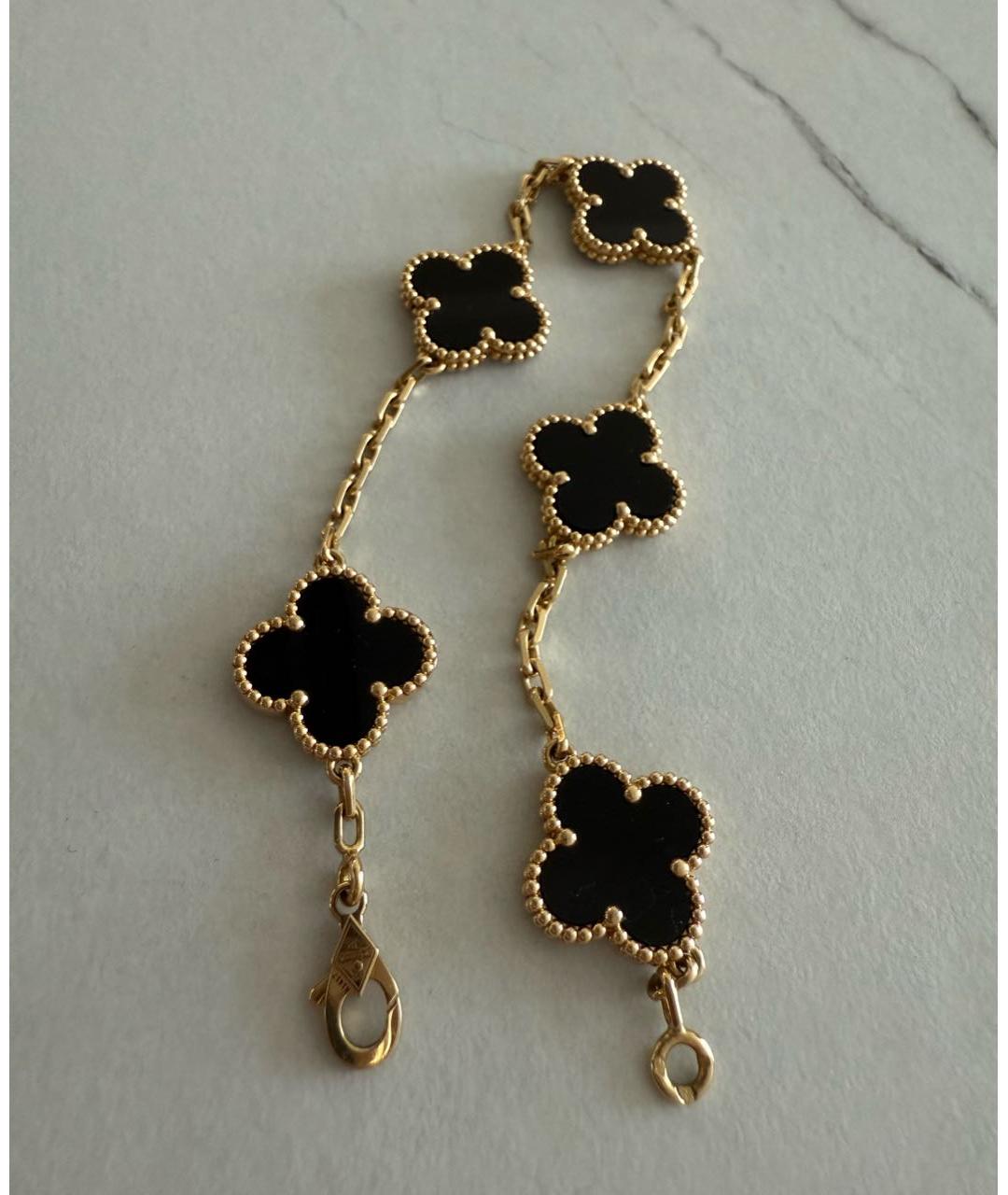 VAN CLEEF & ARPELS Черный браслет из желтого золота, фото 3