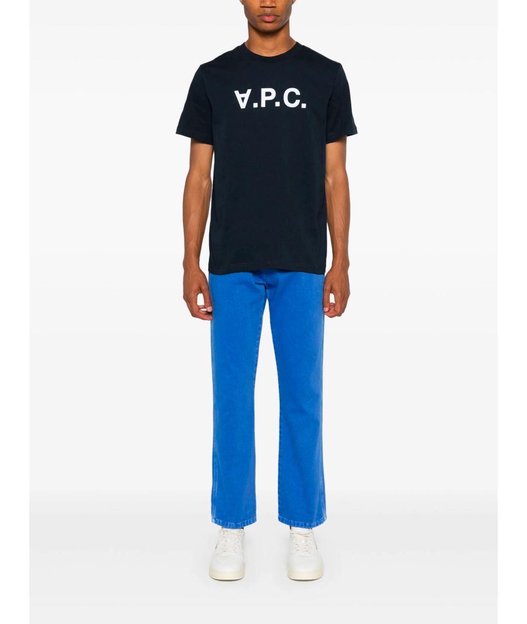 A.P.C. Черная хлопковая футболка, фото 2