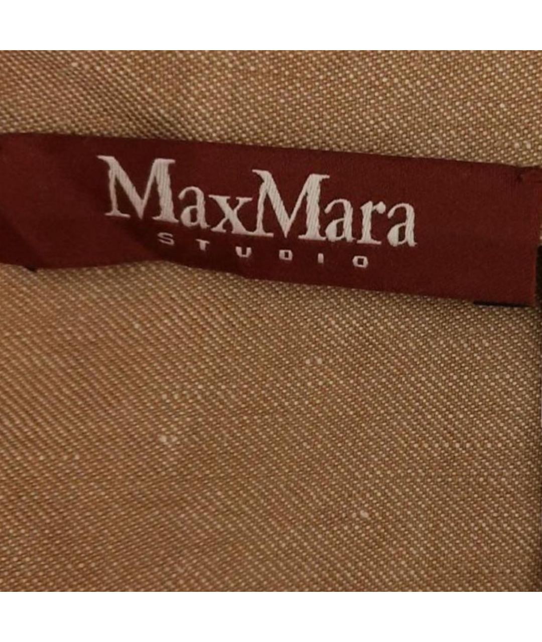 MAX MARA Бежевый льняной костюм с брюками, фото 5
