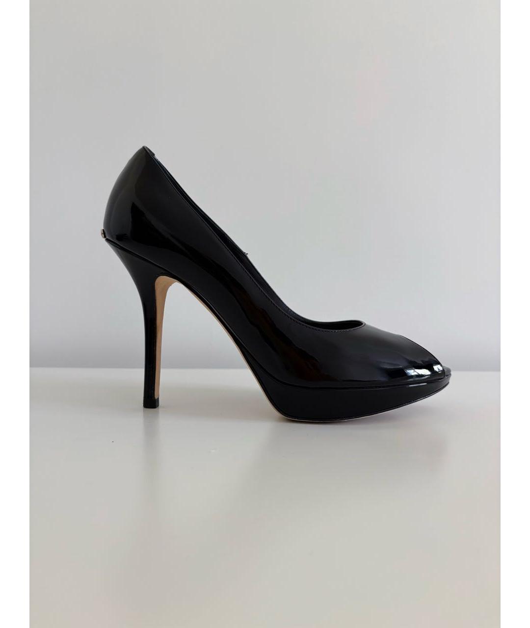 CHRISTIAN DIOR Черные кожаные туфли, фото 9