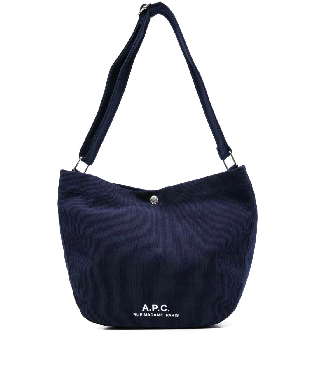 A.P.C. Темно-синяя сумка через плечо, фото 1