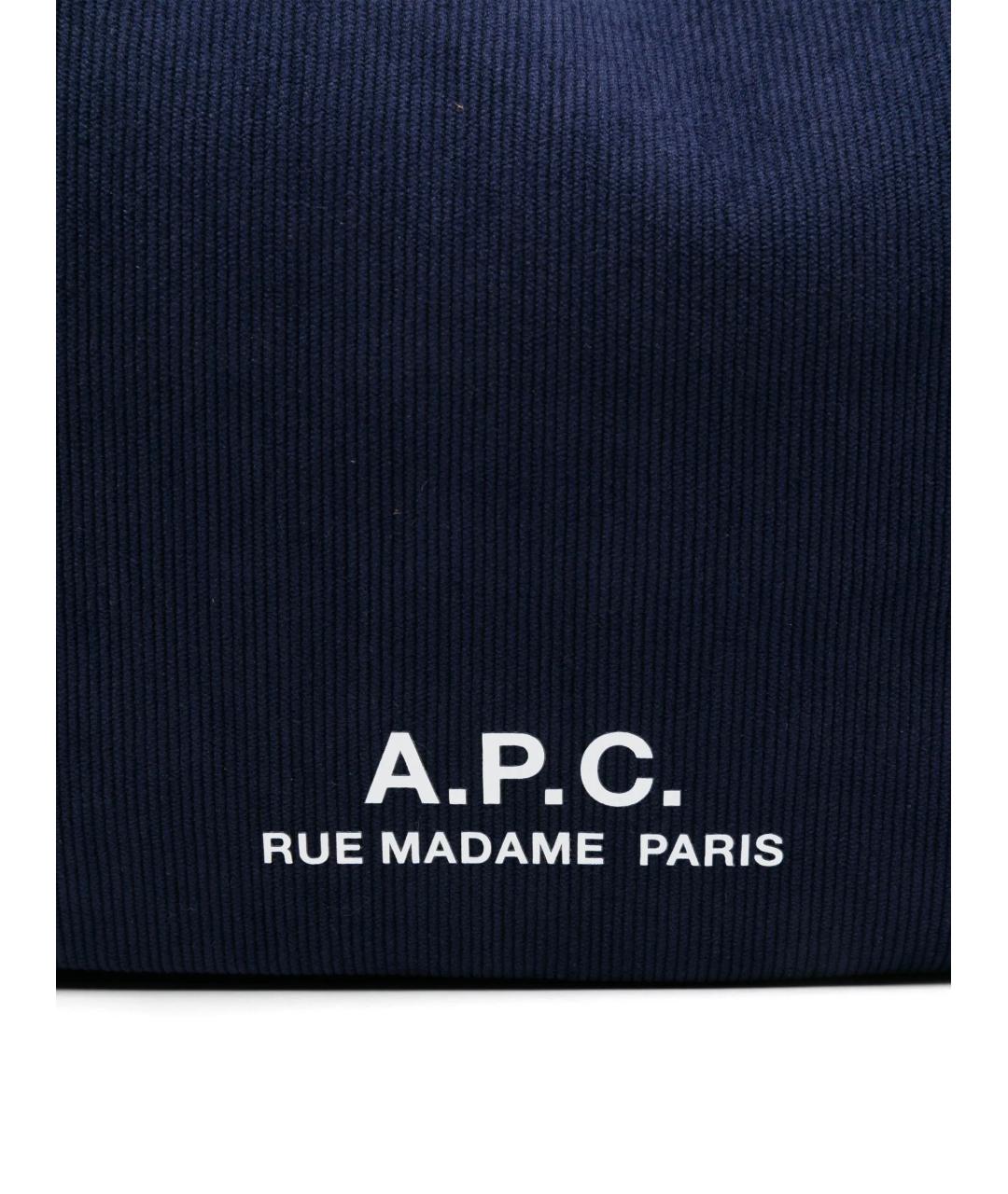A.P.C. Темно-синяя сумка через плечо, фото 4