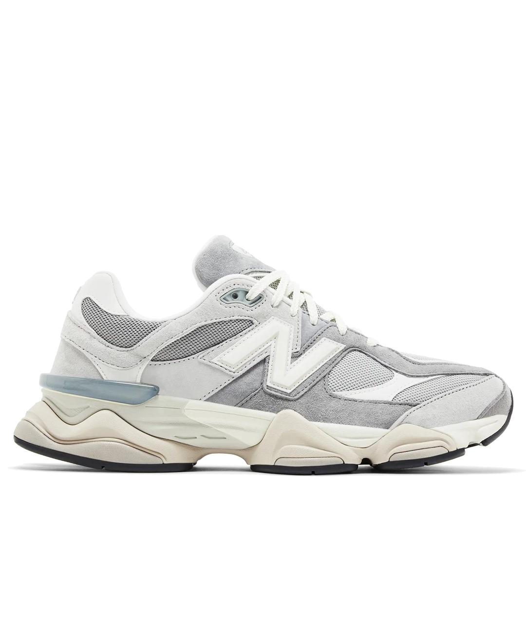 NEW BALANCE Серые кожаные кроссовки, фото 1