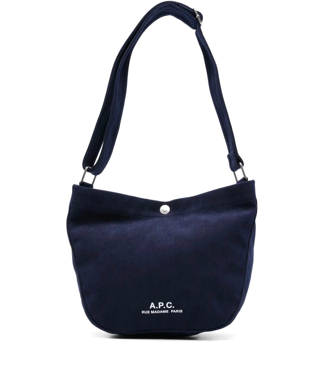 A.P.C. Темно-синяя сумка через плечо, фото 1