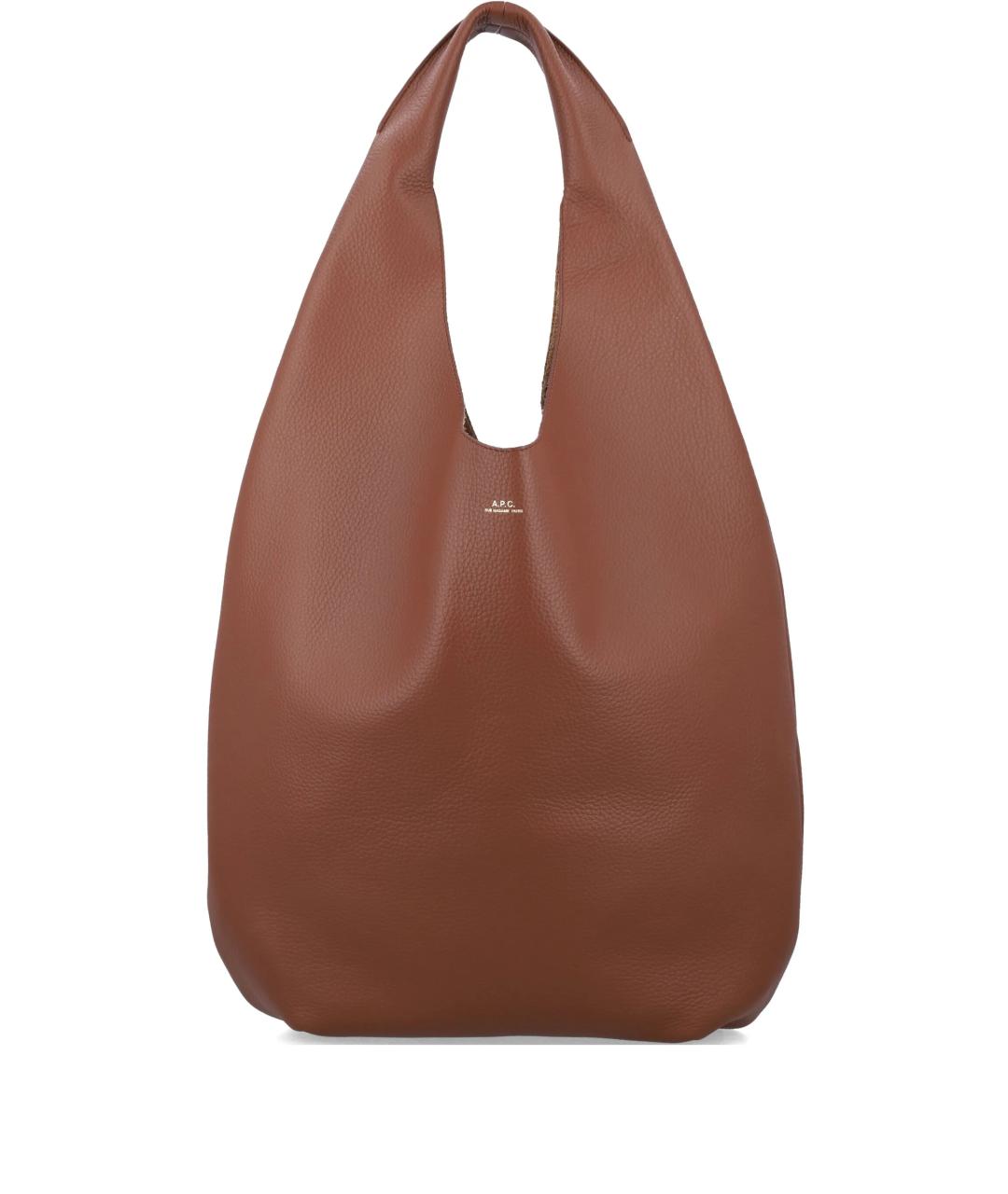 A.P.C. Коричневая сумка тоут, фото 1