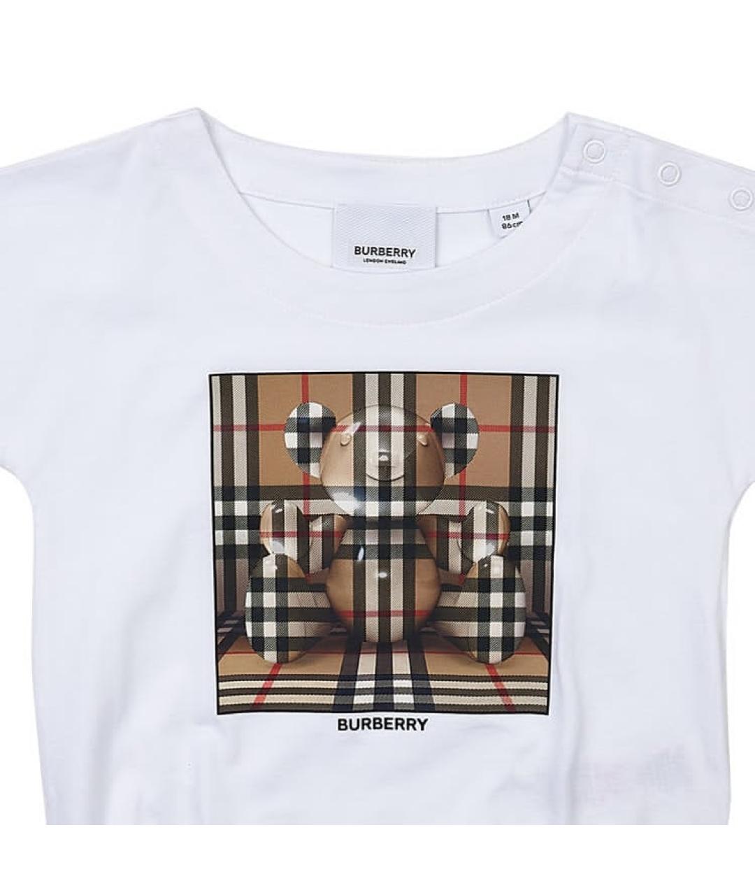 BURBERRY Коричневый боди / песочник, фото 2