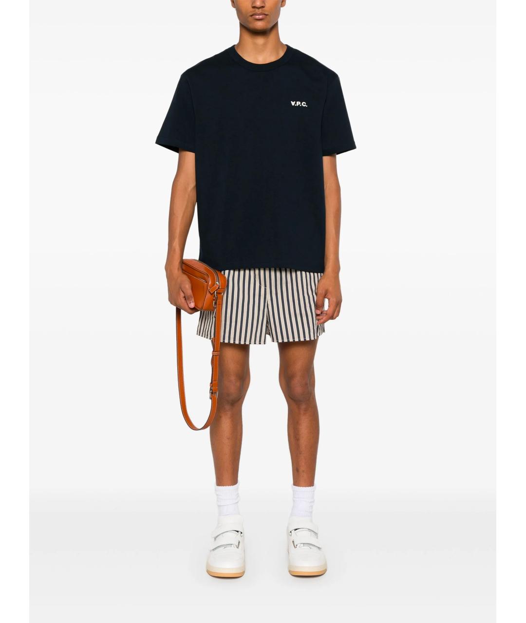 A.P.C. Черная хлопковая футболка, фото 2