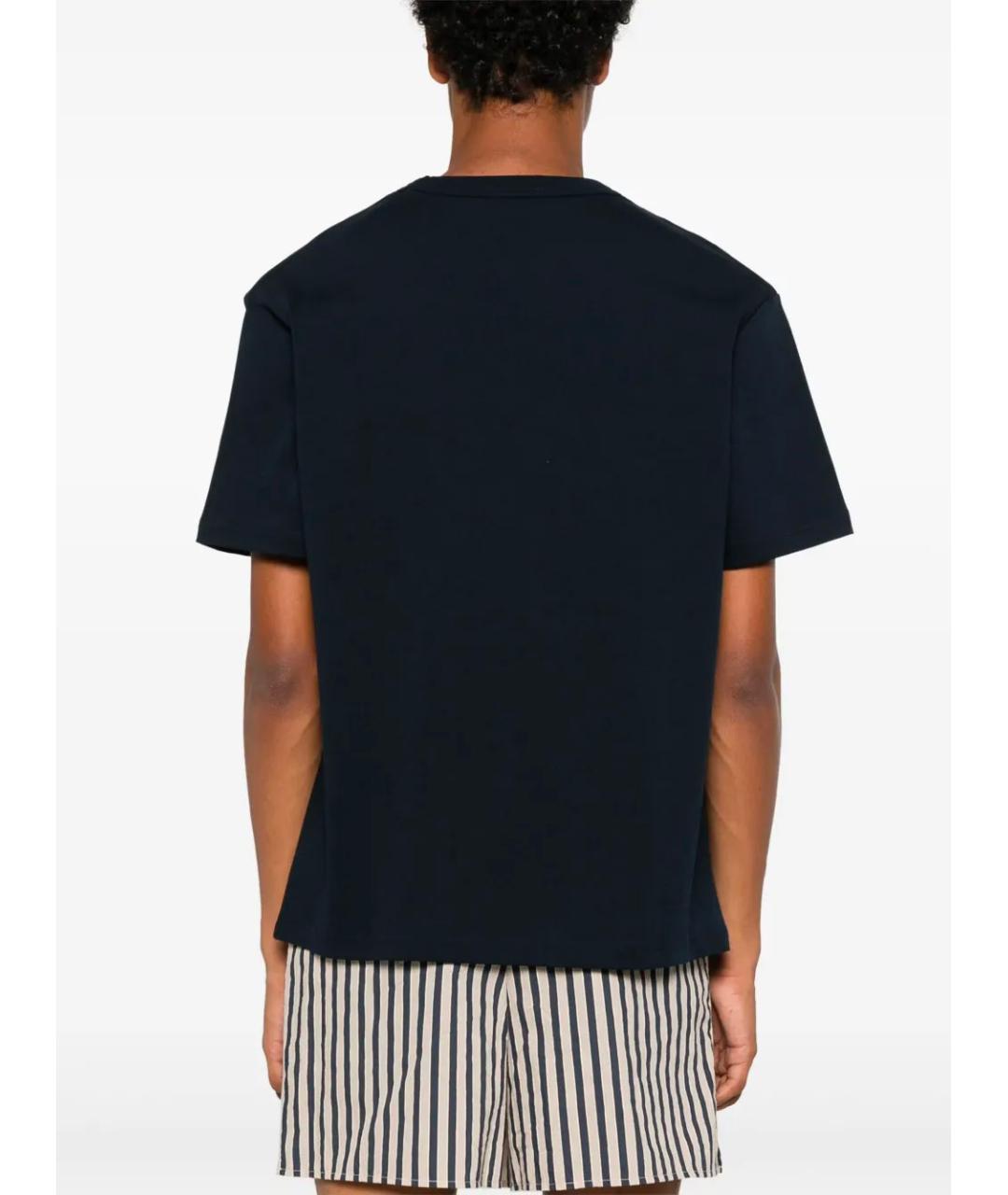 A.P.C. Черная хлопковая футболка, фото 4