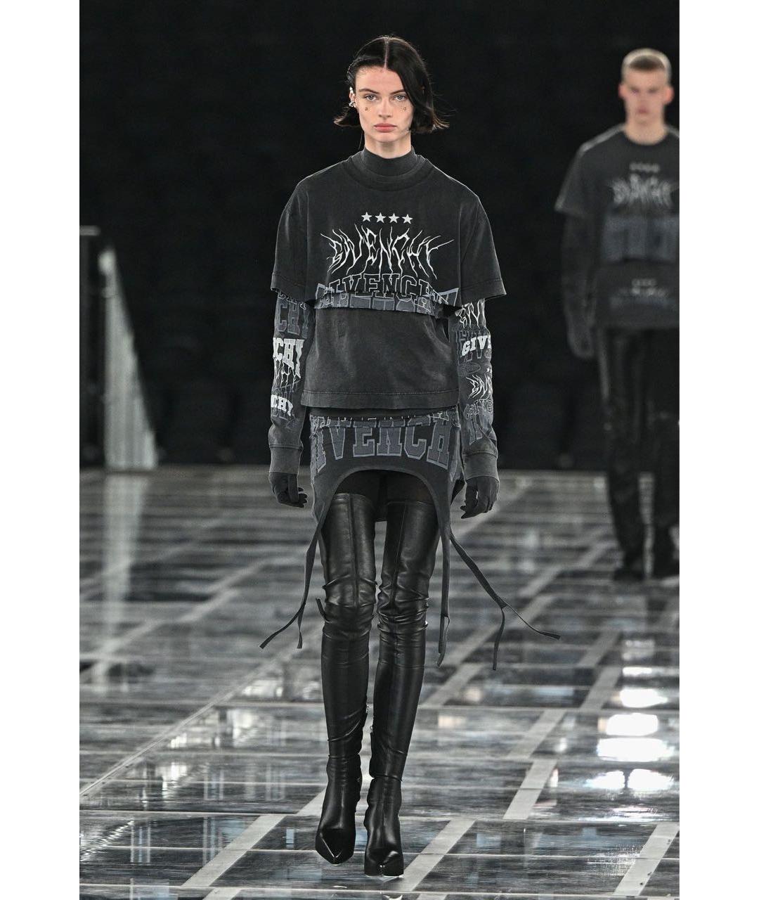 GIVENCHY Антрацитовый хлопковый джемпер / свитер, фото 4