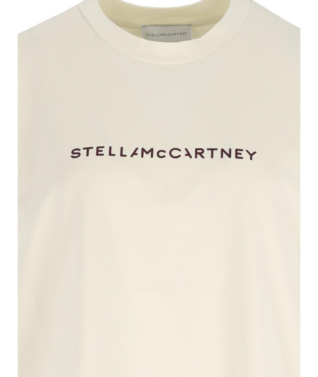 STELLA MCCARTNEY Белая хлопковая футболка, фото 3