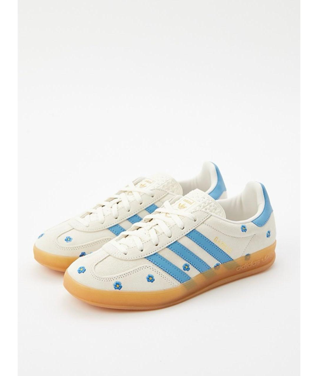 ADIDAS Белые кожаные кеды, фото 2