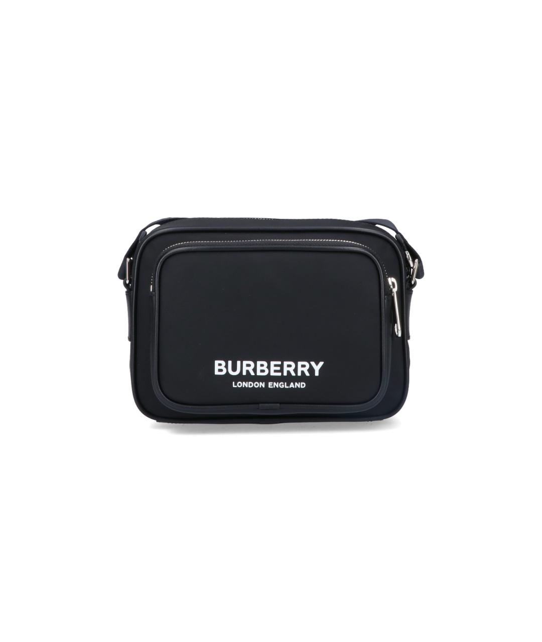 BURBERRY Черная синтетическая сумка на плечо, фото 1