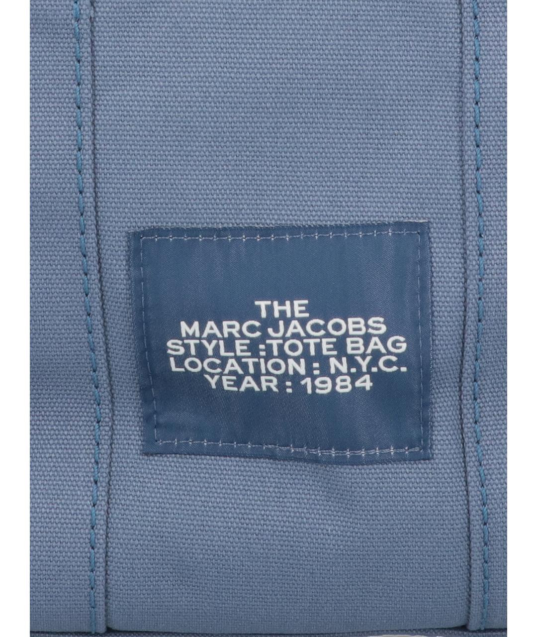 MARC JACOBS Синяя хлопковая сумка тоут, фото 5