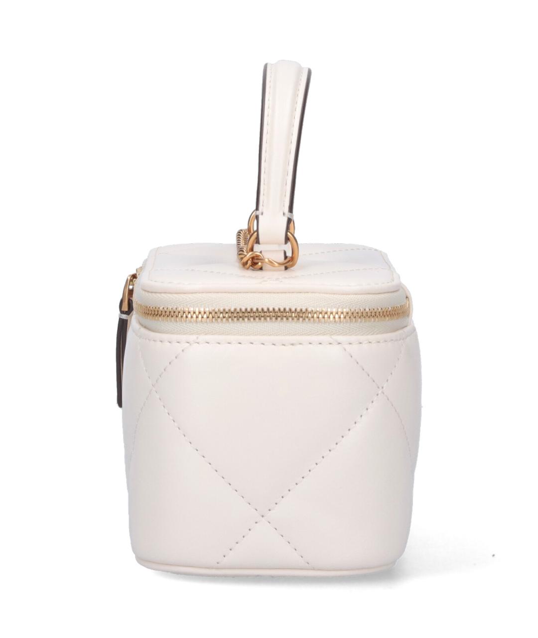 TORY BURCH Белая кожаная сумка с короткими ручками, фото 5