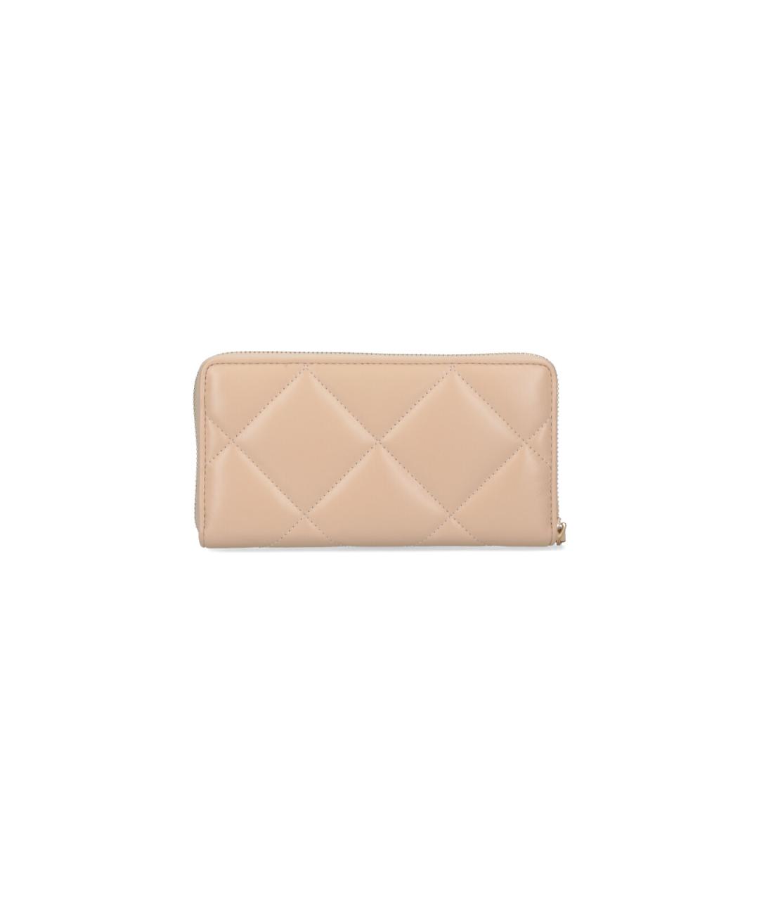 TORY BURCH Бежевый кожаный кошелек, фото 3