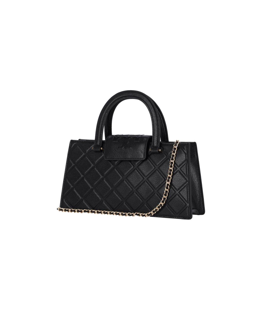TORY BURCH Черная кожаная сумка тоут, фото 2