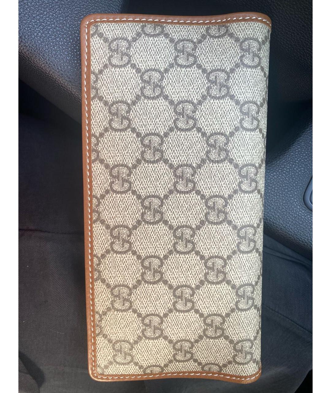 GUCCI Коричневый кожаный кошелек, фото 3