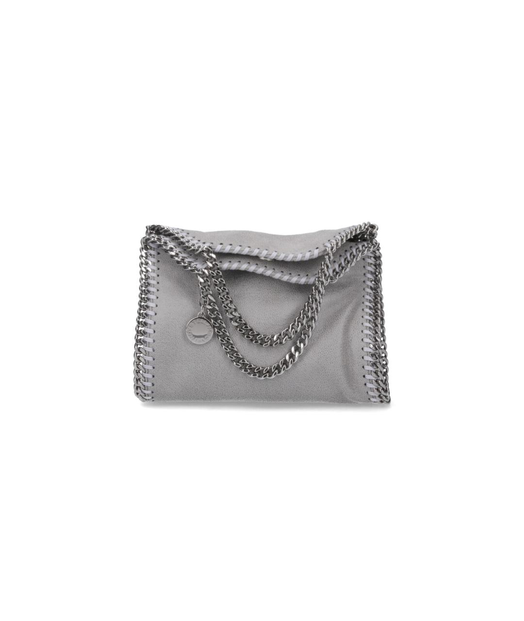 STELLA MCCARTNEY Серая синтетическая сумка тоут, фото 1