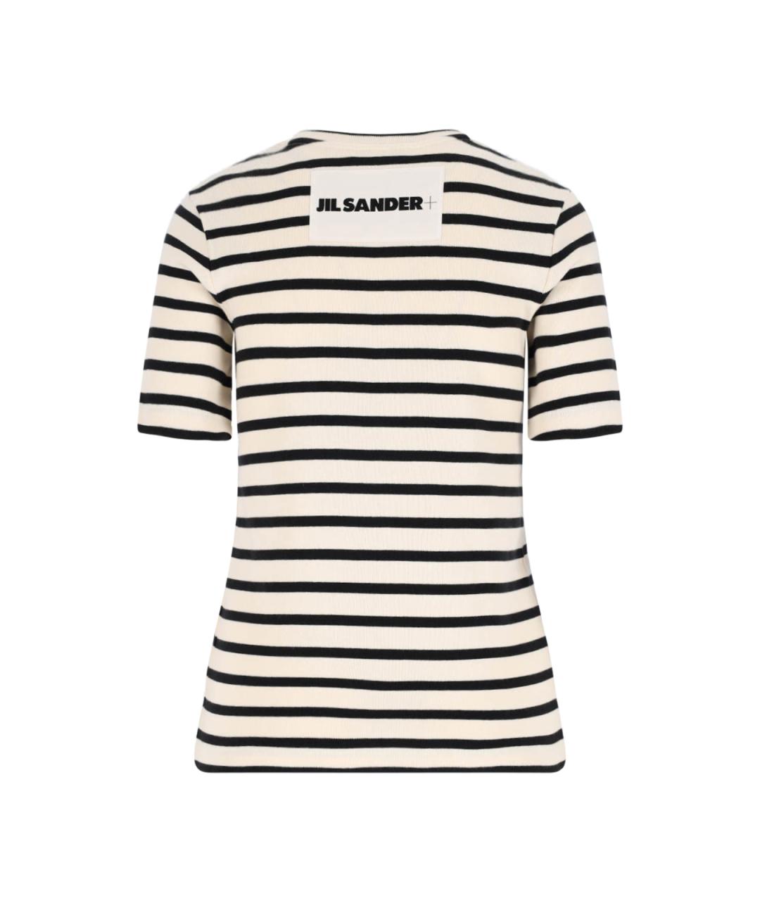 JIL SANDER Белая хлопковая футболка, фото 2