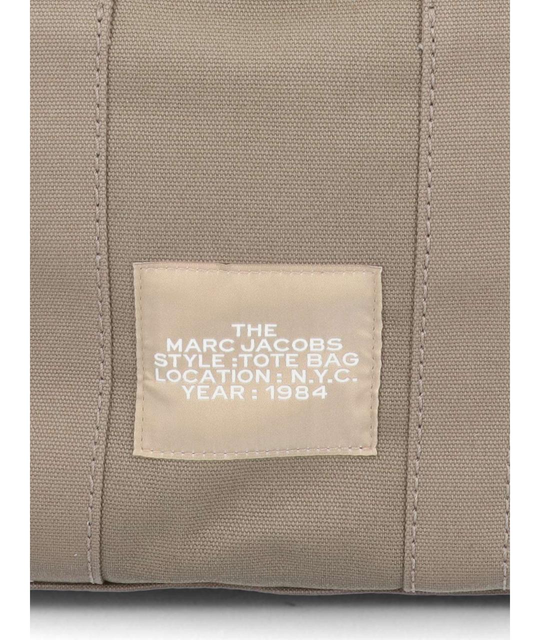 MARC JACOBS Бежевая хлопковая сумка тоут, фото 5