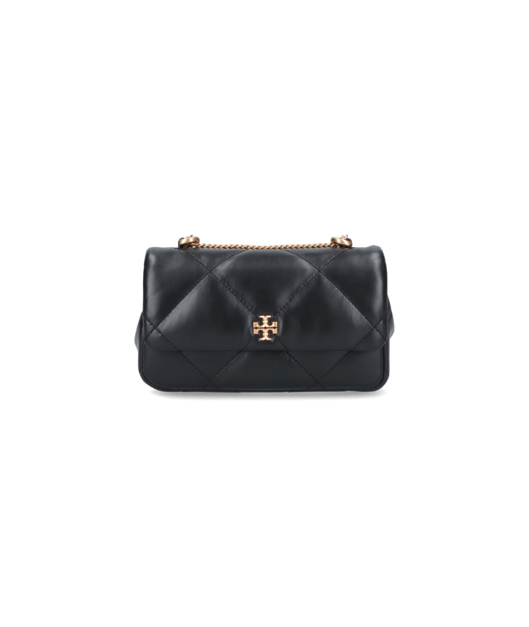 TORY BURCH Черная кожаная сумка через плечо, фото 1