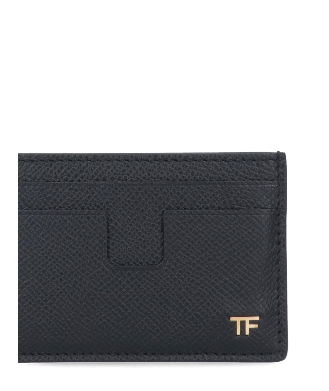 TOM FORD Черный кожаный кардхолдер, фото 3