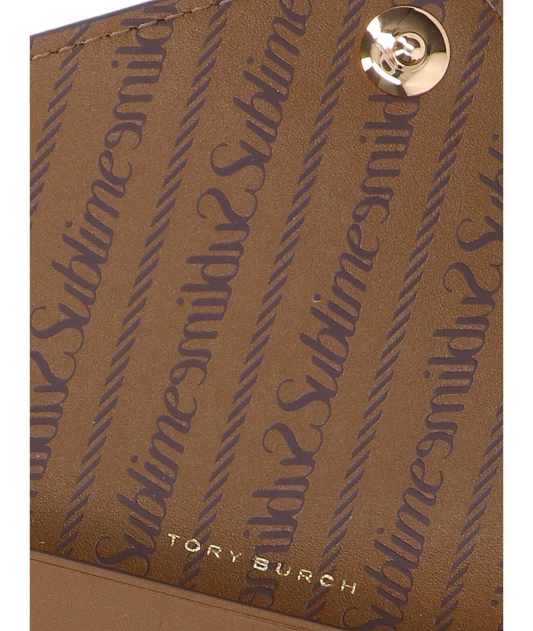 TORY BURCH Коричневый кошелек, фото 5