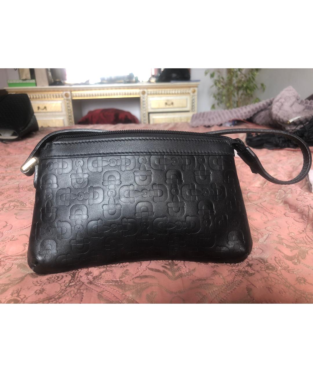 GUCCI Черная кожаная косметичка, фото 2