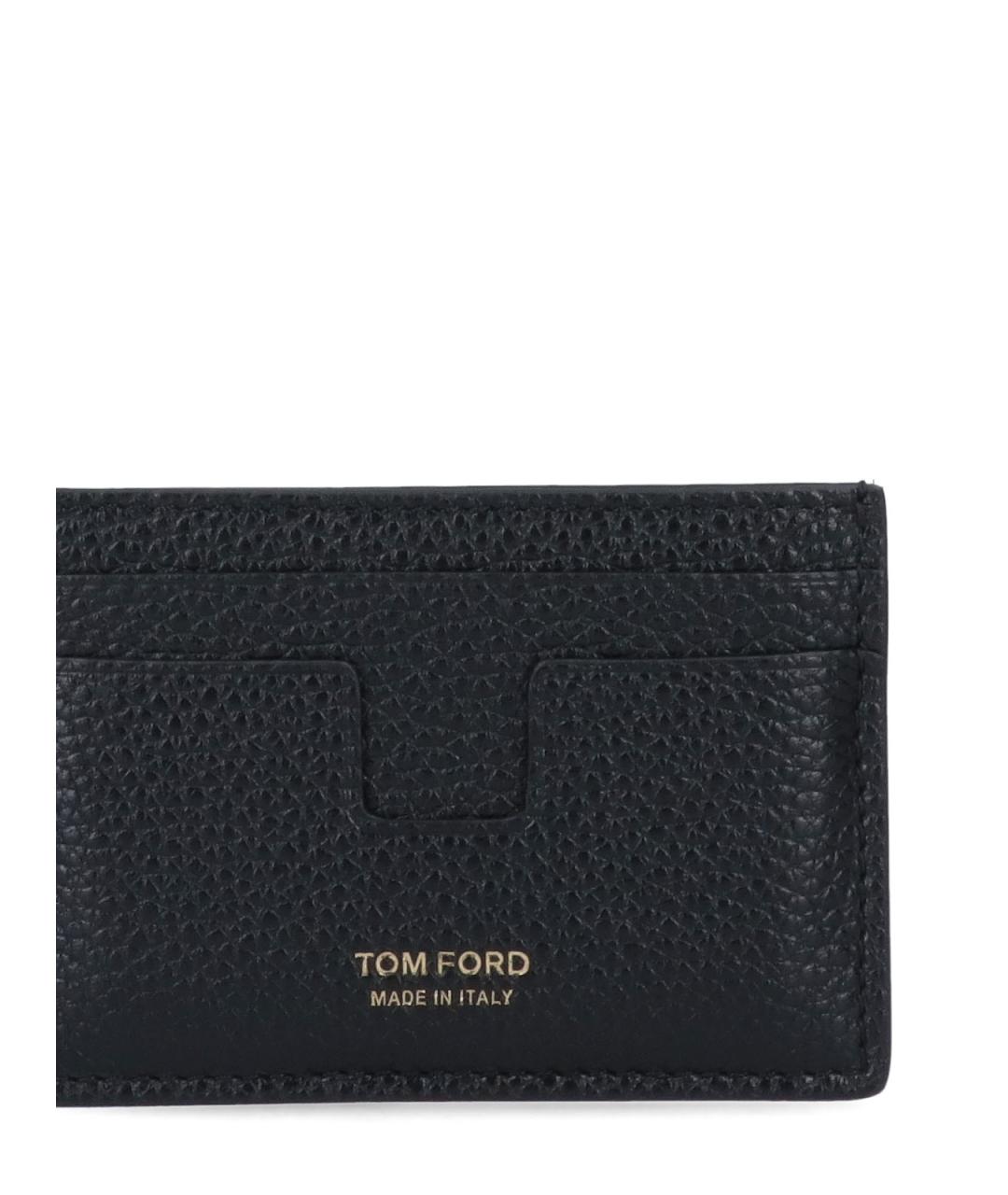 TOM FORD Черный кожаный кардхолдер, фото 3