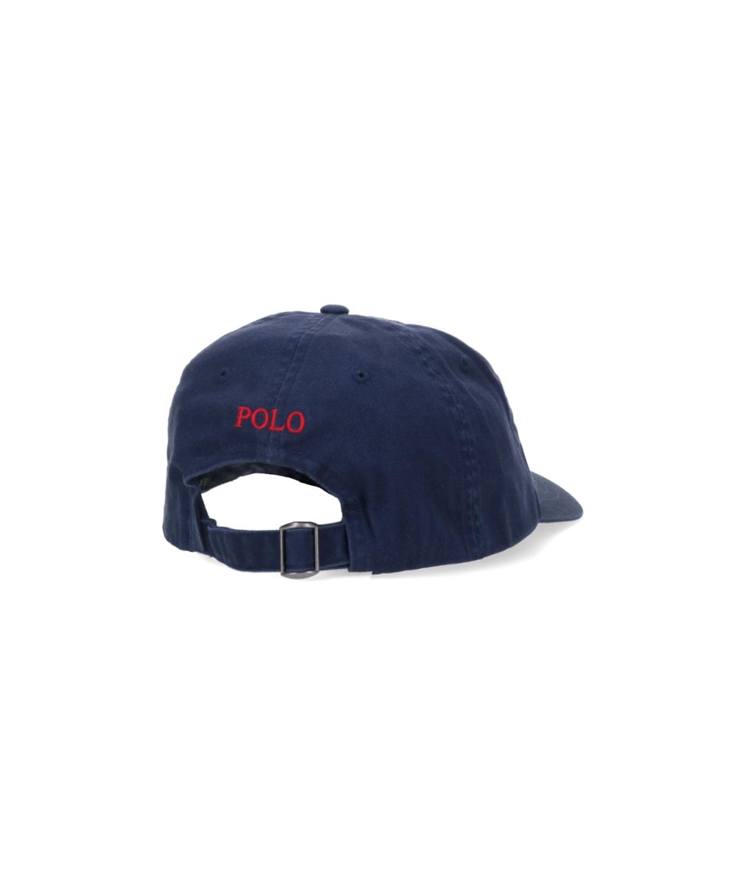 POLO RALPH LAUREN Синяя хлопковая кепка/бейсболка, фото 2