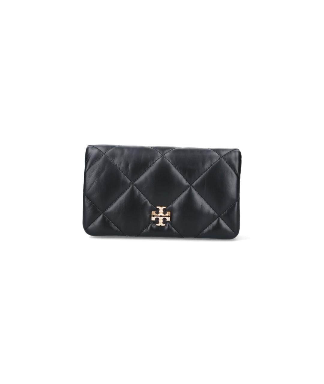 TORY BURCH Черный кожаный кошелек, фото 1