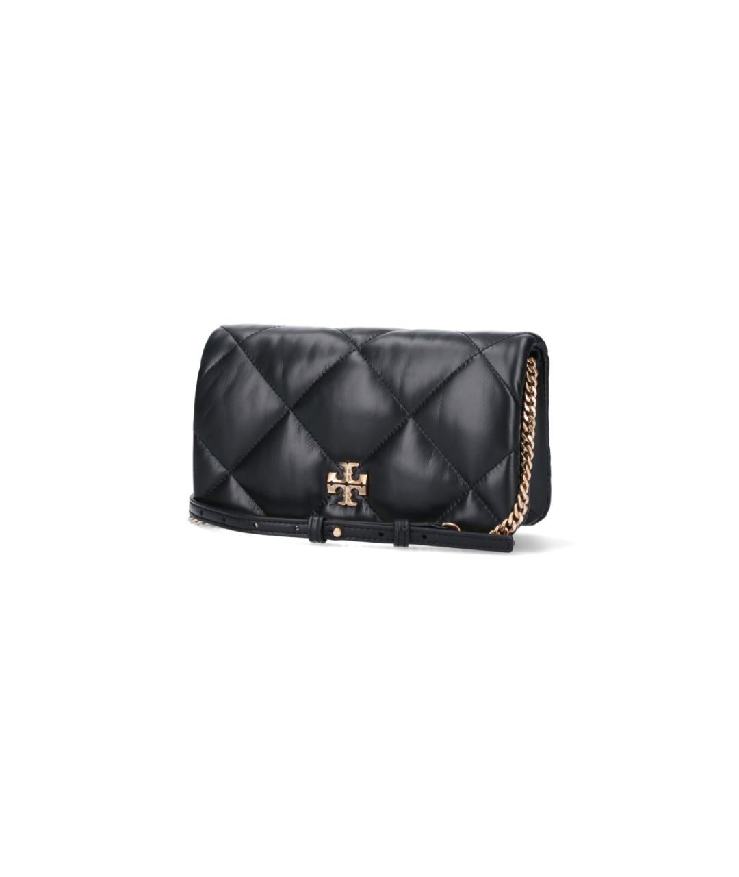 TORY BURCH Черный кожаный кошелек, фото 2