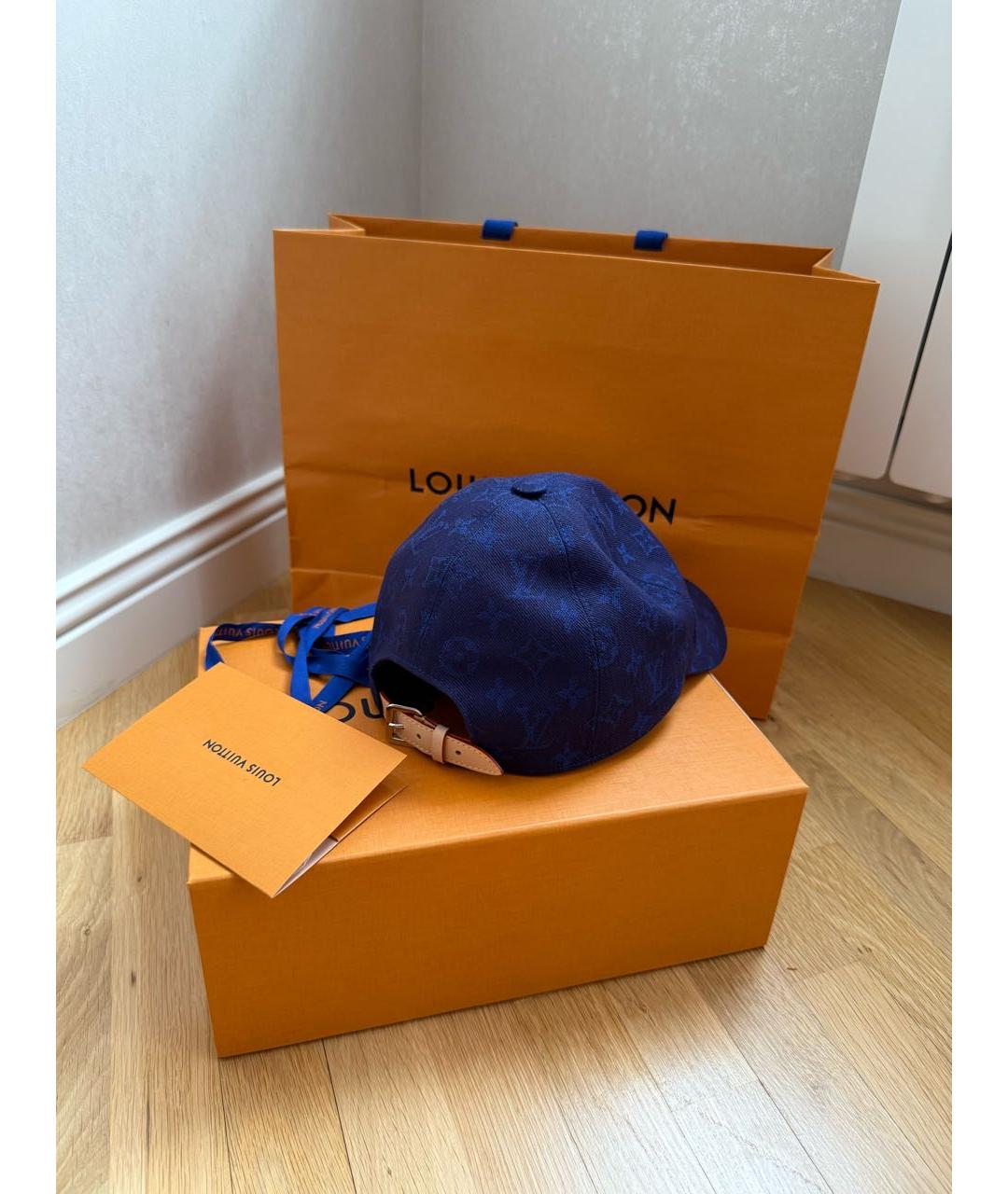 LOUIS VUITTON Темно-синяя кепка/бейсболка, фото 2