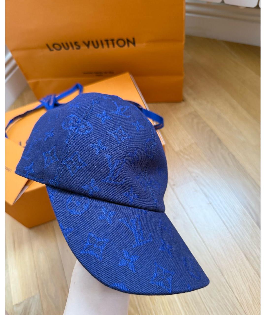 LOUIS VUITTON Темно-синяя кепка/бейсболка, фото 7