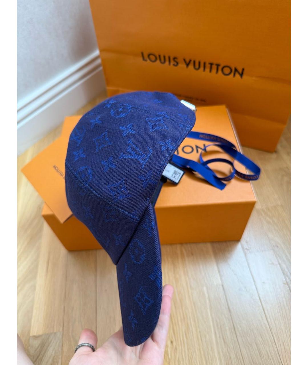 LOUIS VUITTON Темно-синяя кепка/бейсболка, фото 6