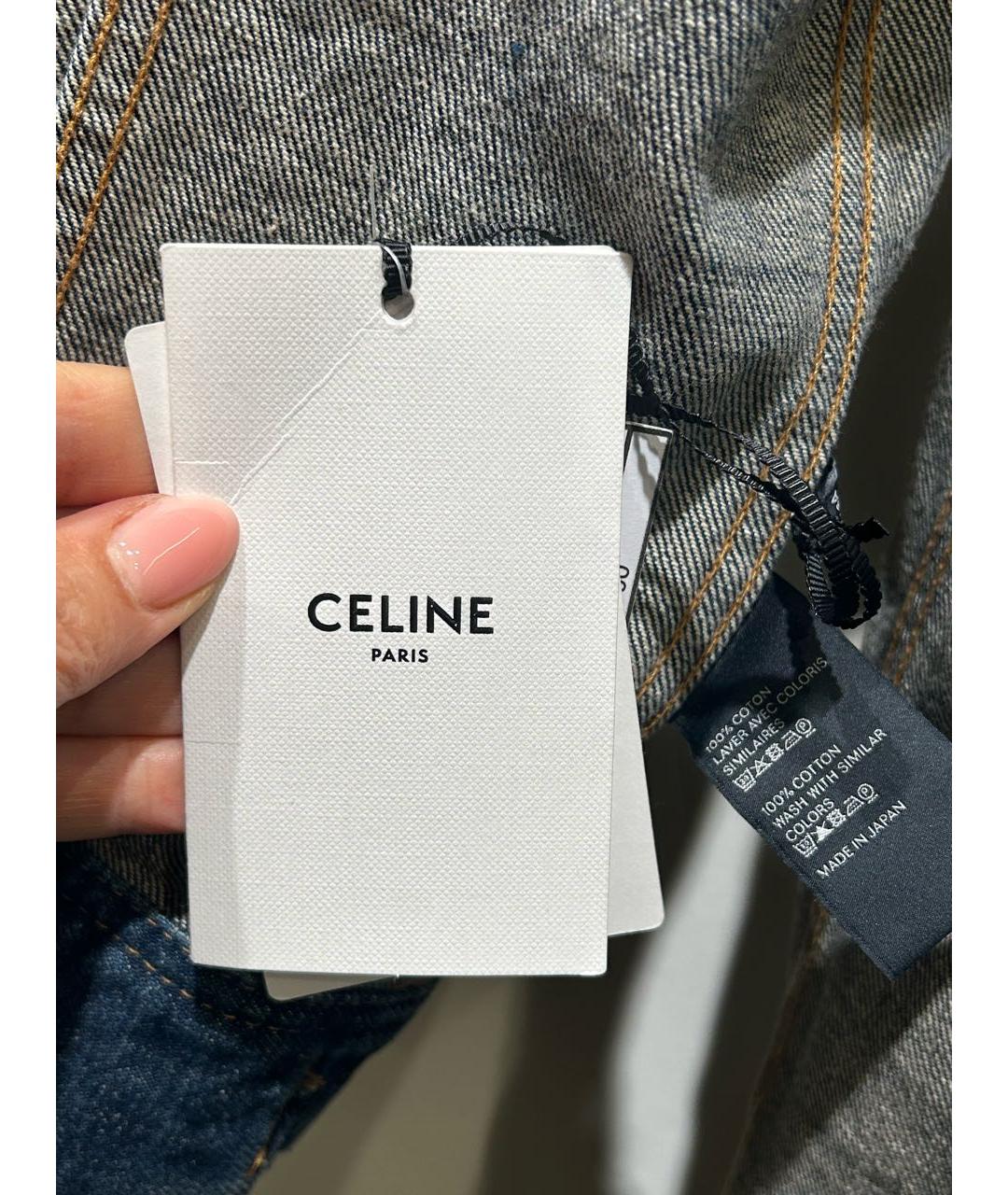 CELINE Синяя деним куртка, фото 5