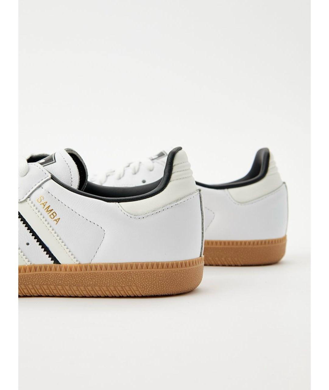 ADIDAS Белые кожаные кеды, фото 4